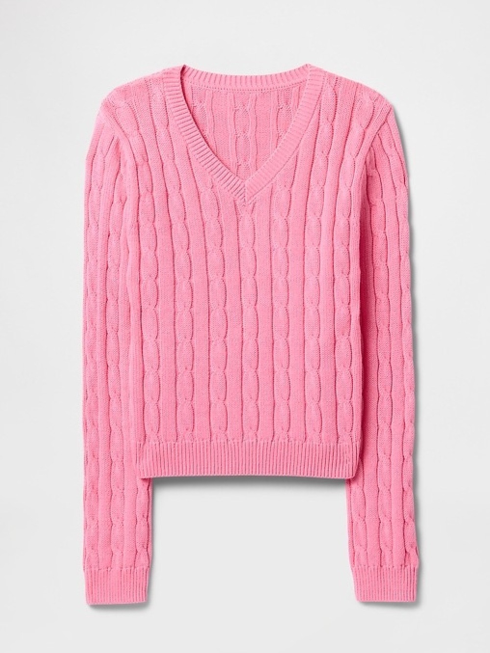 GAP Hot Pink Cable Knit Sweater